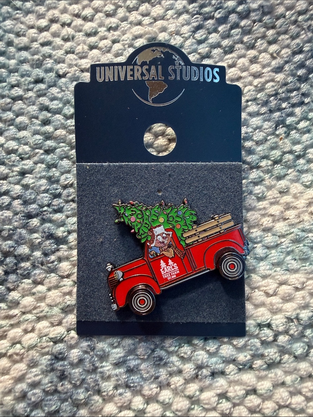 Universal Studios Earl the Squirrel Holiday Enamel Trading Pin